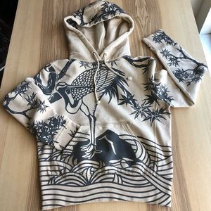 Lucky Brand Japanese Crane Hoodie